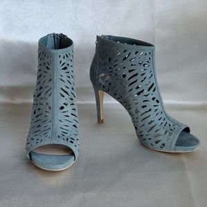 Laser Cut Heeled Booties|White House Black Market